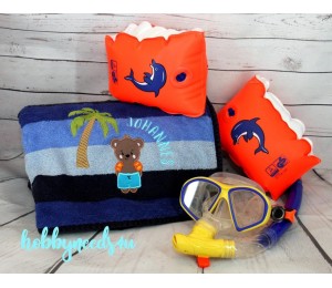 Stickdatei - zARTbesaitet - Schwimmbär